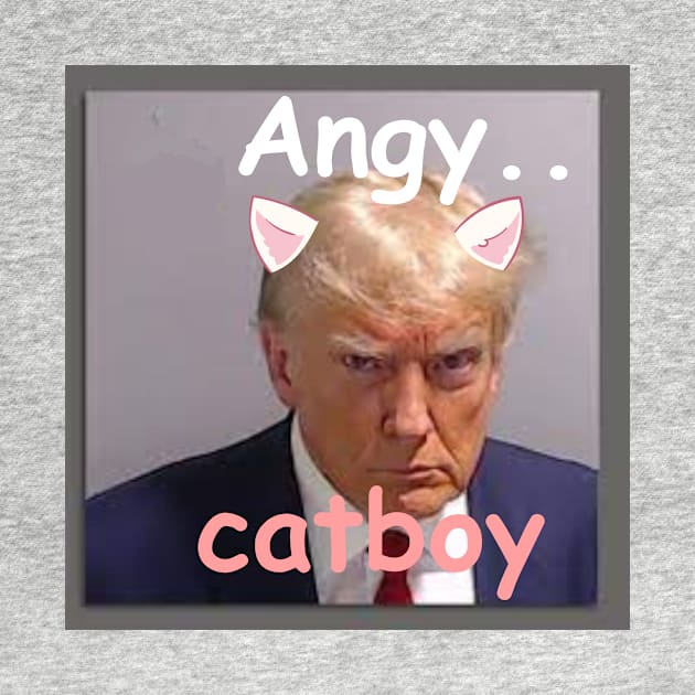 trump mug shot meme funny tiktok viral catboy cringe by artsuhana